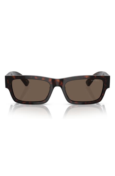 56mm Rectangular Polarized Sunglasses