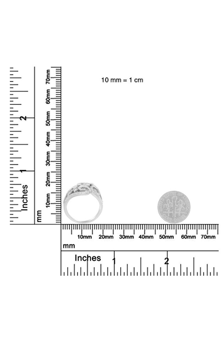 Haus of Brilliance 14K White Gold 1/2 cttw Round Cut Diamond Cluster Ring, Alternate, color, White