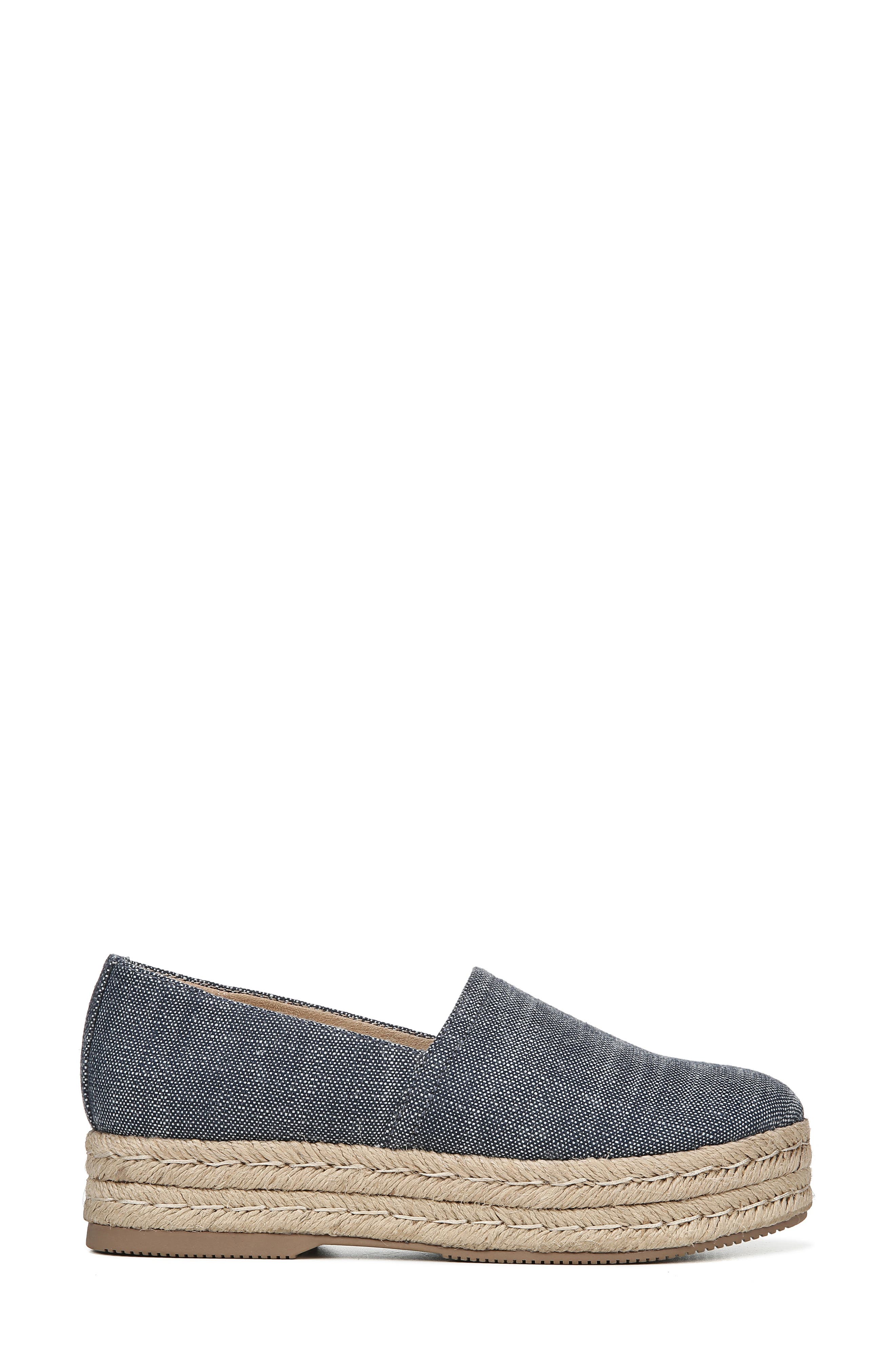 Thea III Espadrille Slip-On, Alternate, color, NAVY LINEN FABRIC