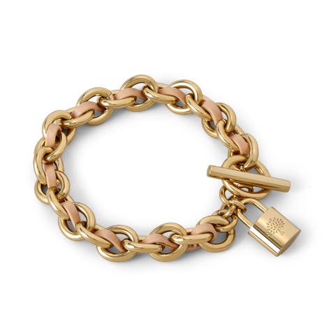 Lily Leather Chain Bracelet Medium