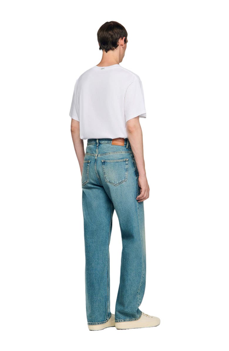 SANDRO Baggy jeans, Alternate, color, Blue