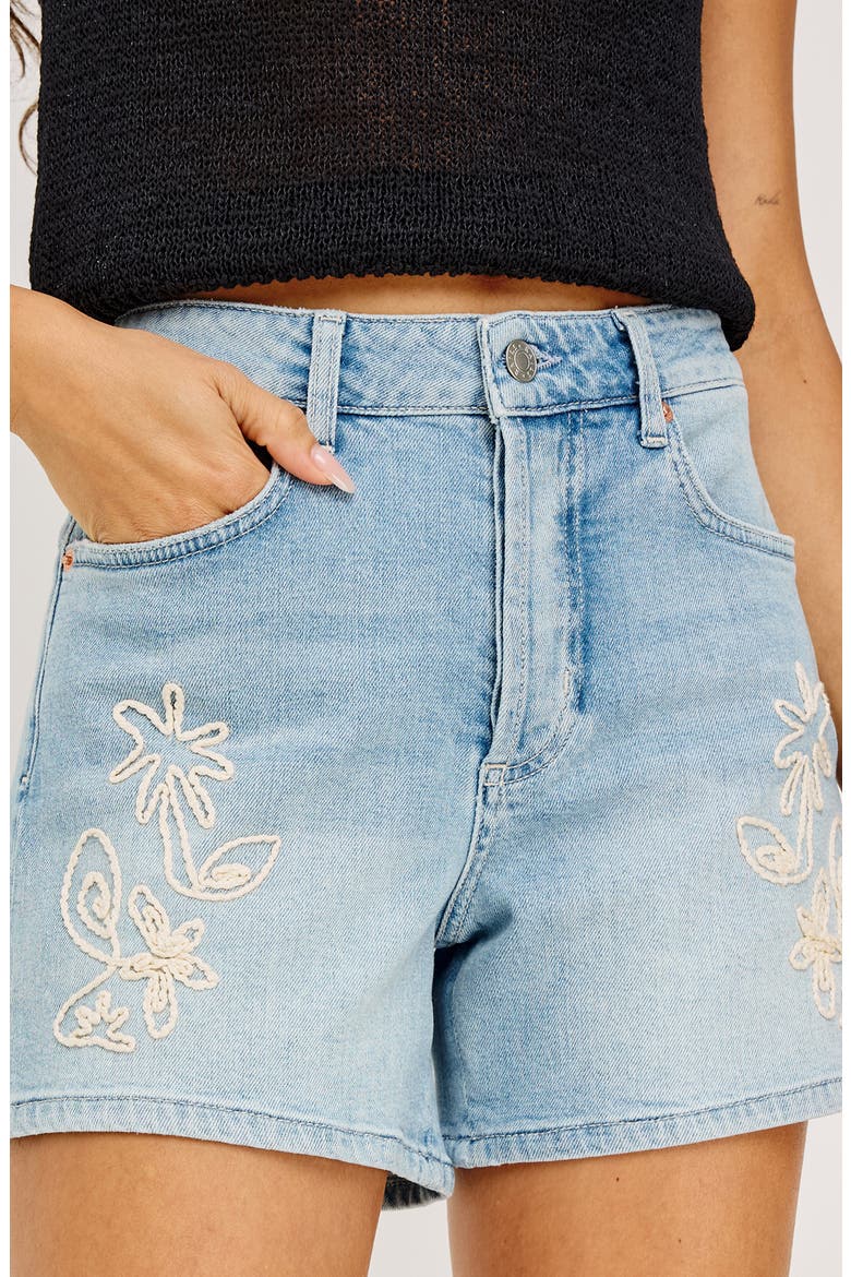 Mesa Embroidered Denim Shorts, Alternate, color, LELANI EMBROIDERED