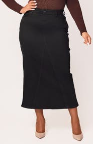 SLINK Jeans Denim Midi Skirt