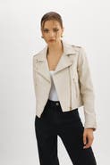 LAMARQUE DONNA GOLD | Iconic Leather Biker Jacket