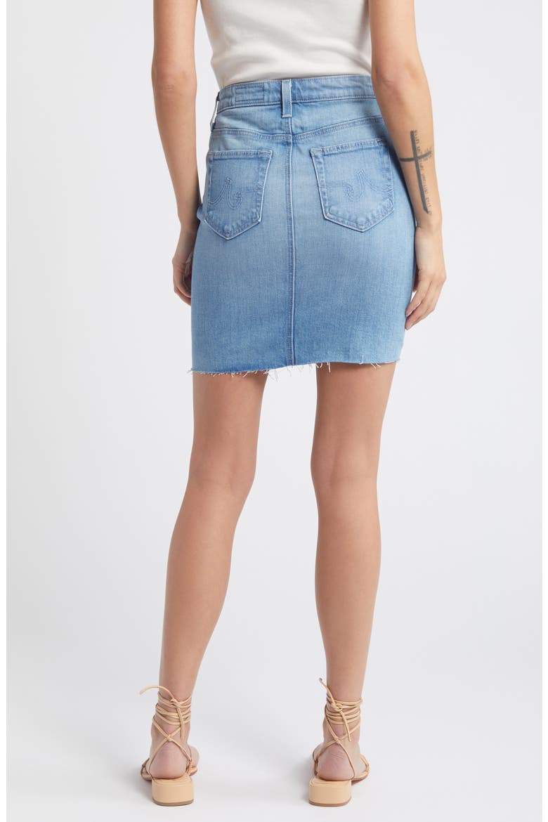 Erin Raw Hem Denim Pencil Skirt, Alternate, color, SINCERELY