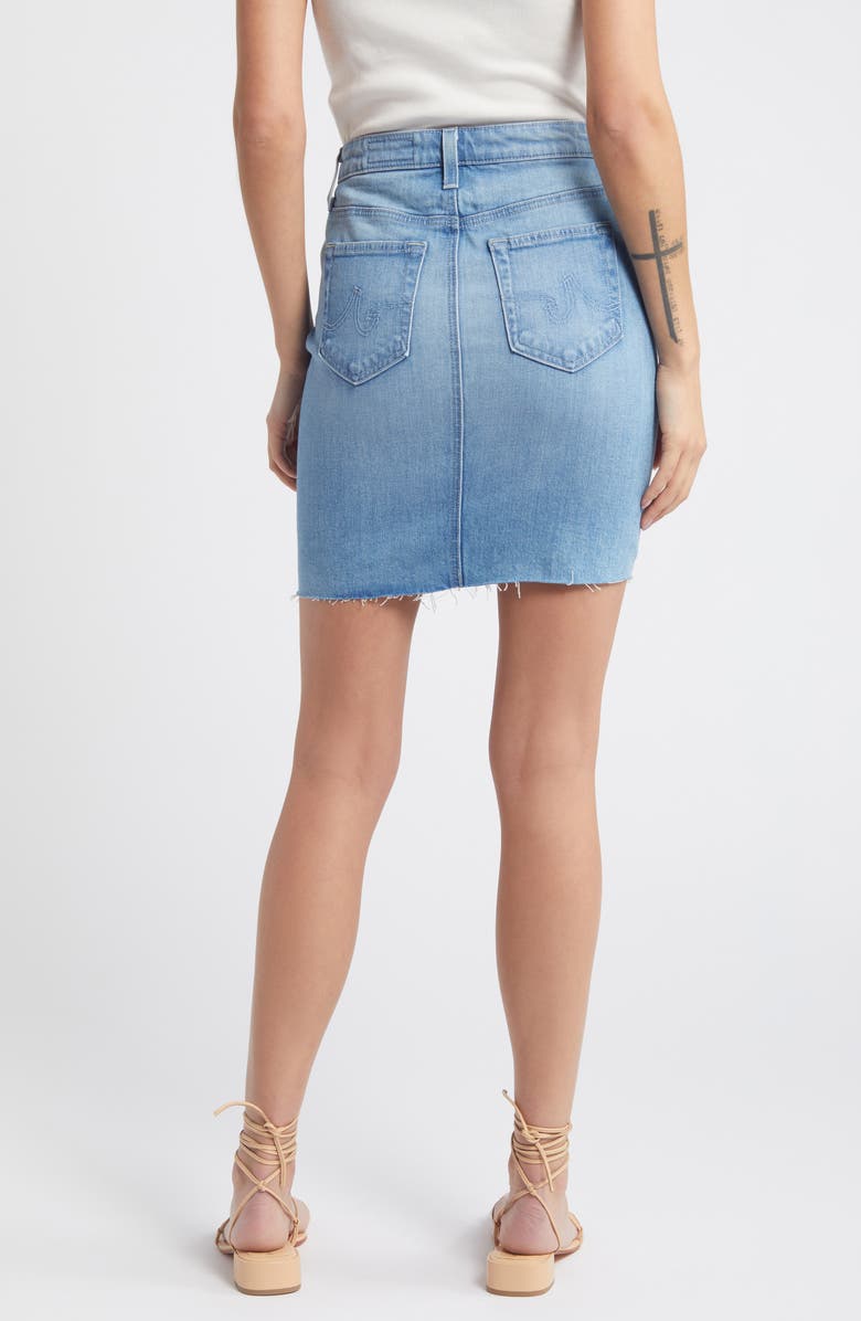 AG Erin Raw Hem Denim Pencil Skirt, Alternate, color,