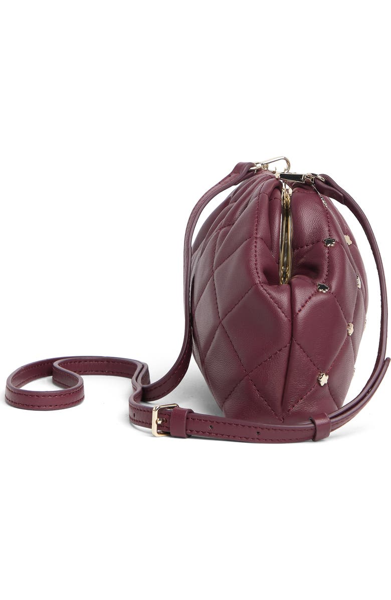 Ted Baker London Pandorh Stud Quilted Leather Clutch, Alternate, color,