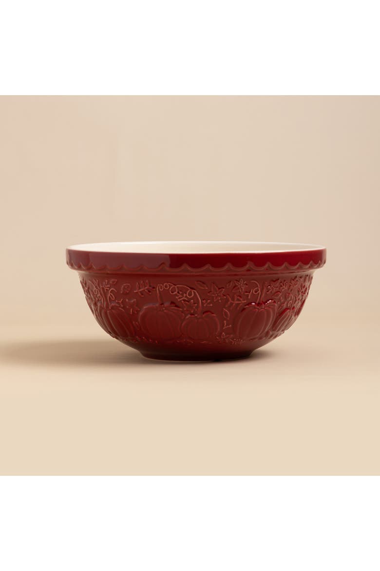 Pumpkin Mixing Bowl Size 18, 2.85-Quart, Dark Red, Alternate, color, Red