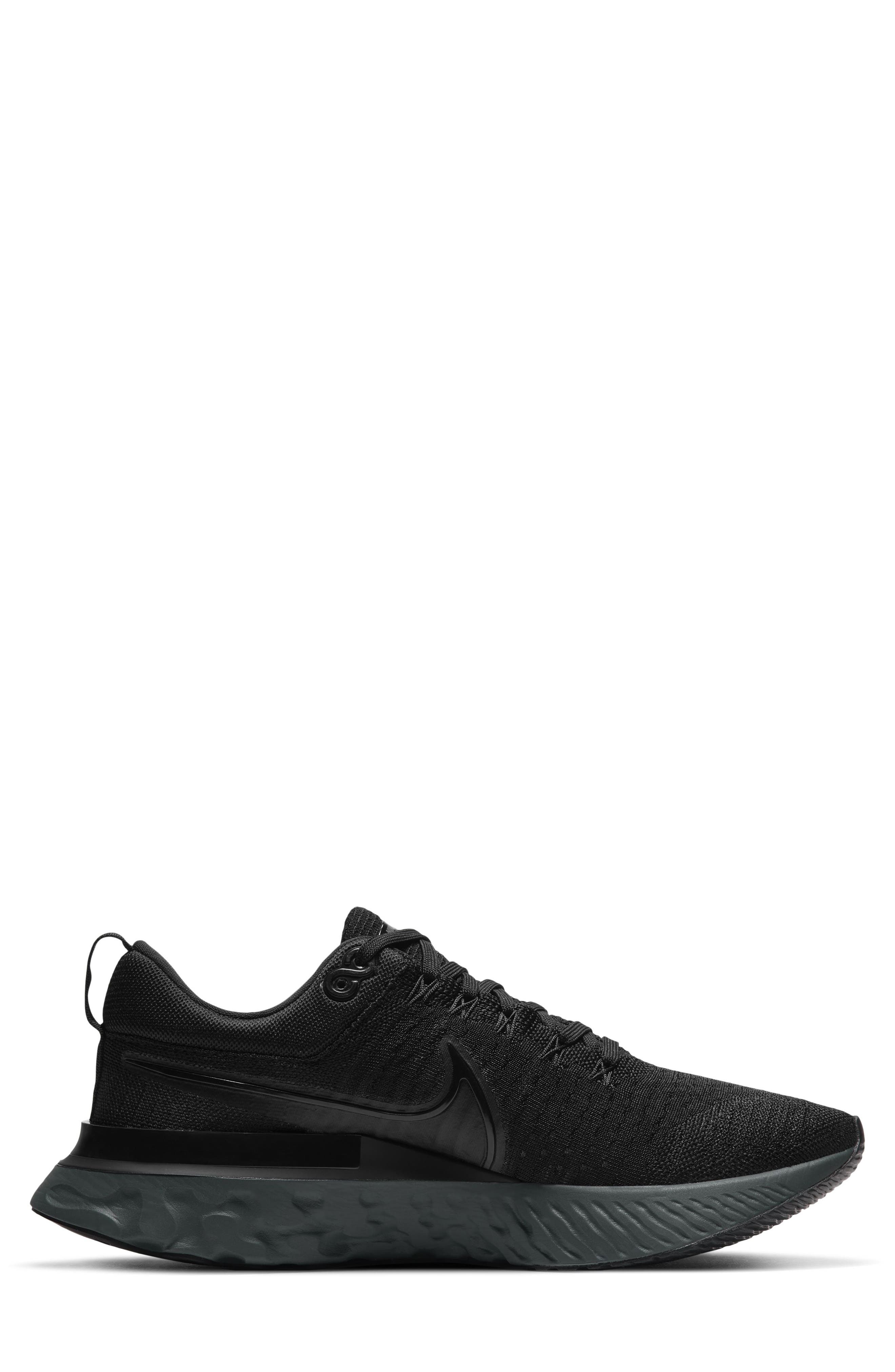 React Infinity Run Flyknit 2 Running Shoe, Alternate, color, BLACK/ BLACK