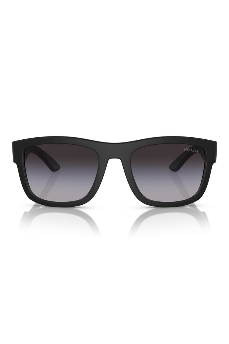 56mm Pillow Sunglasses, Main, color, MATTE BLACK