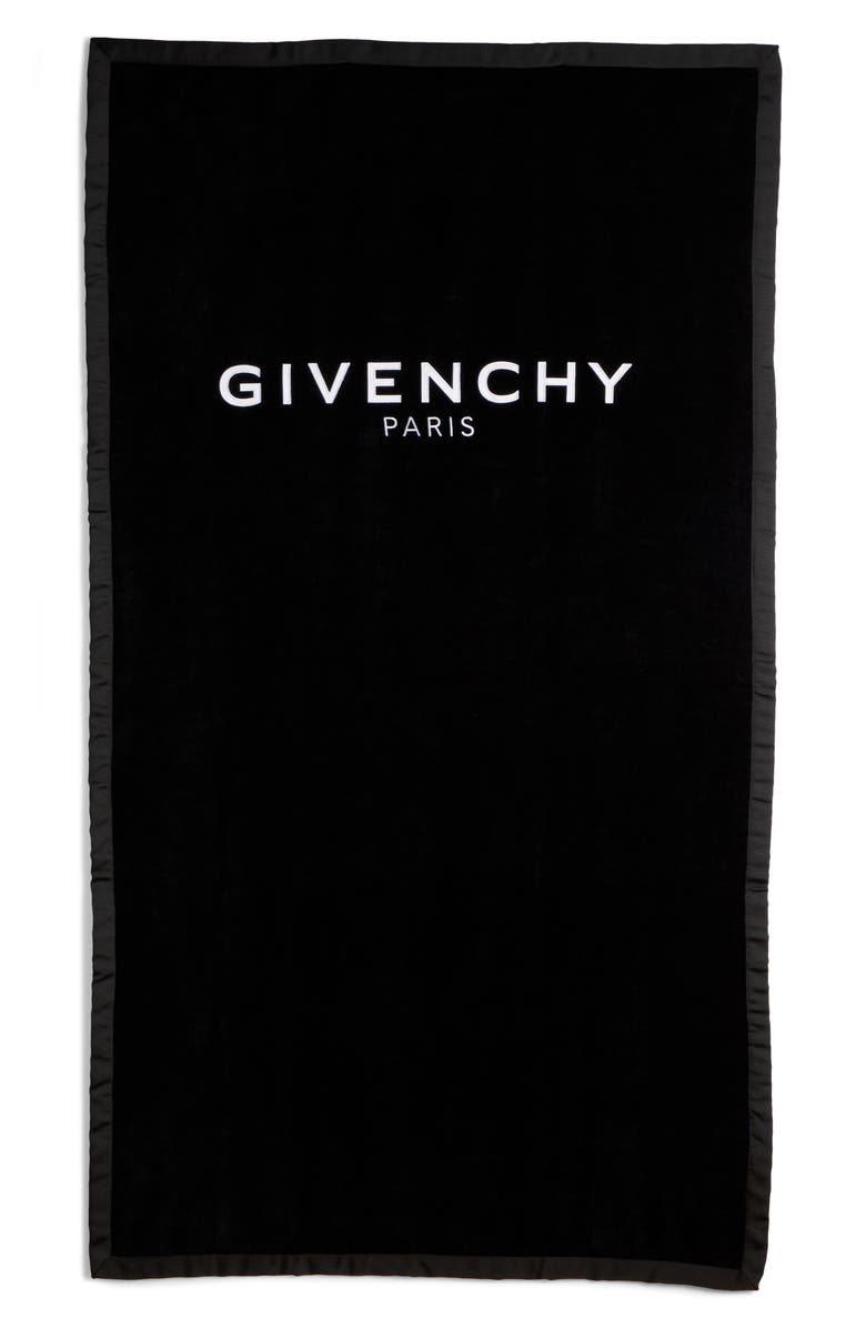Givenchy Embroidered Beach Towel, Main, color, 