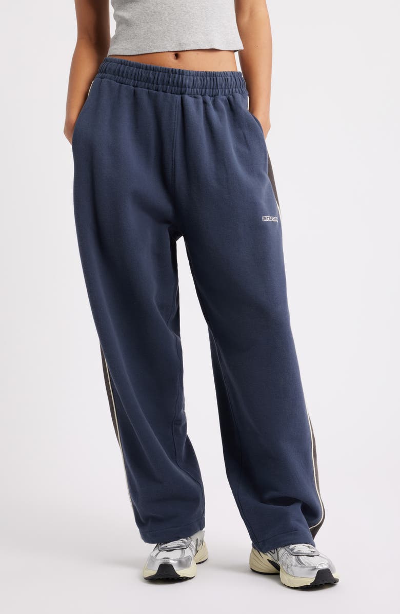 Iets Frans Cotton Fleece Wide Leg Joggers, Main, color,