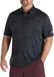 adidas Big & Tall Ultimate Textured Stripe Polo Shirt