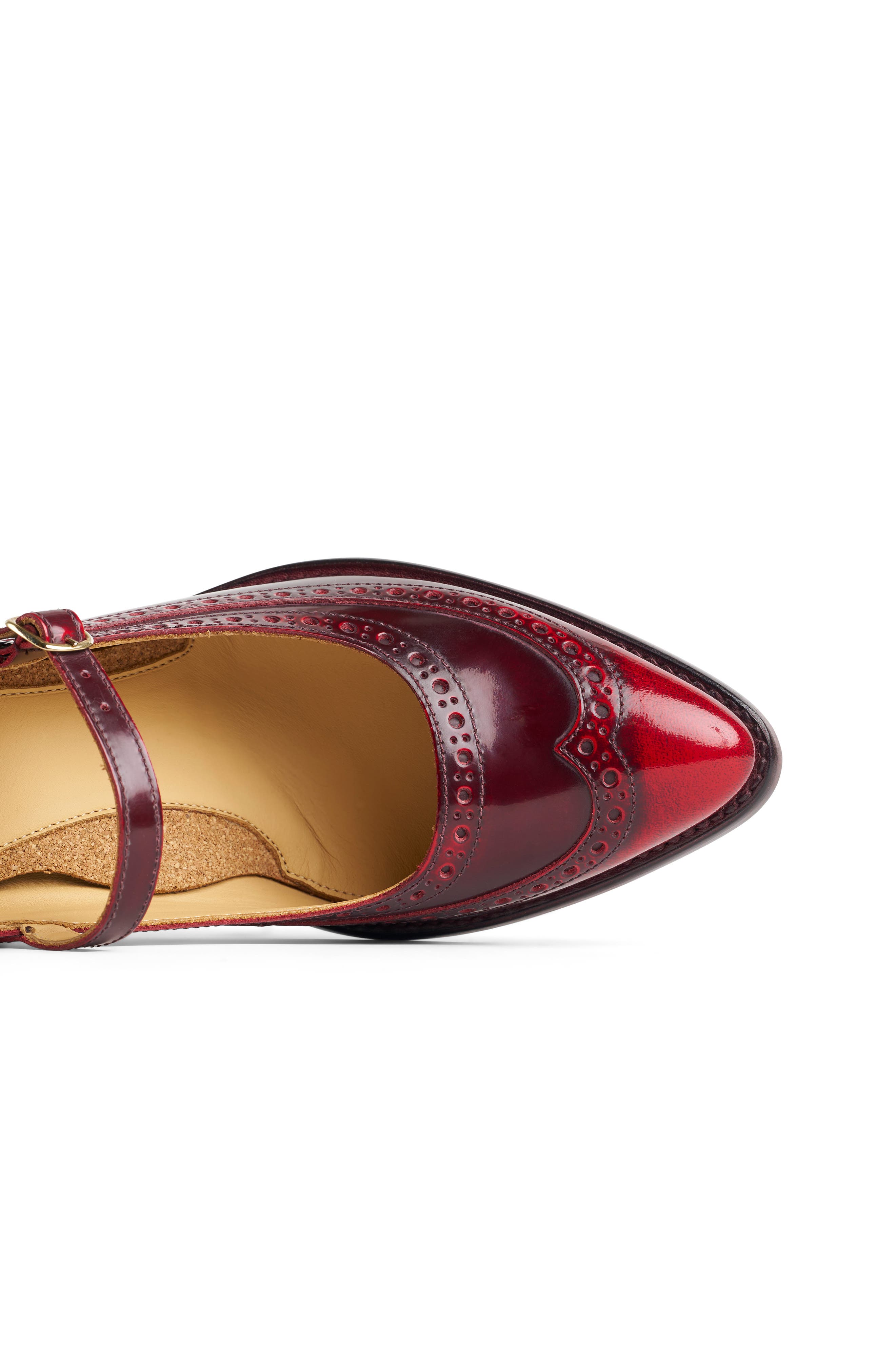 Mrs. Russel Leather Slingback Mary Jane Pump, Alternate, color, MARASCHINO