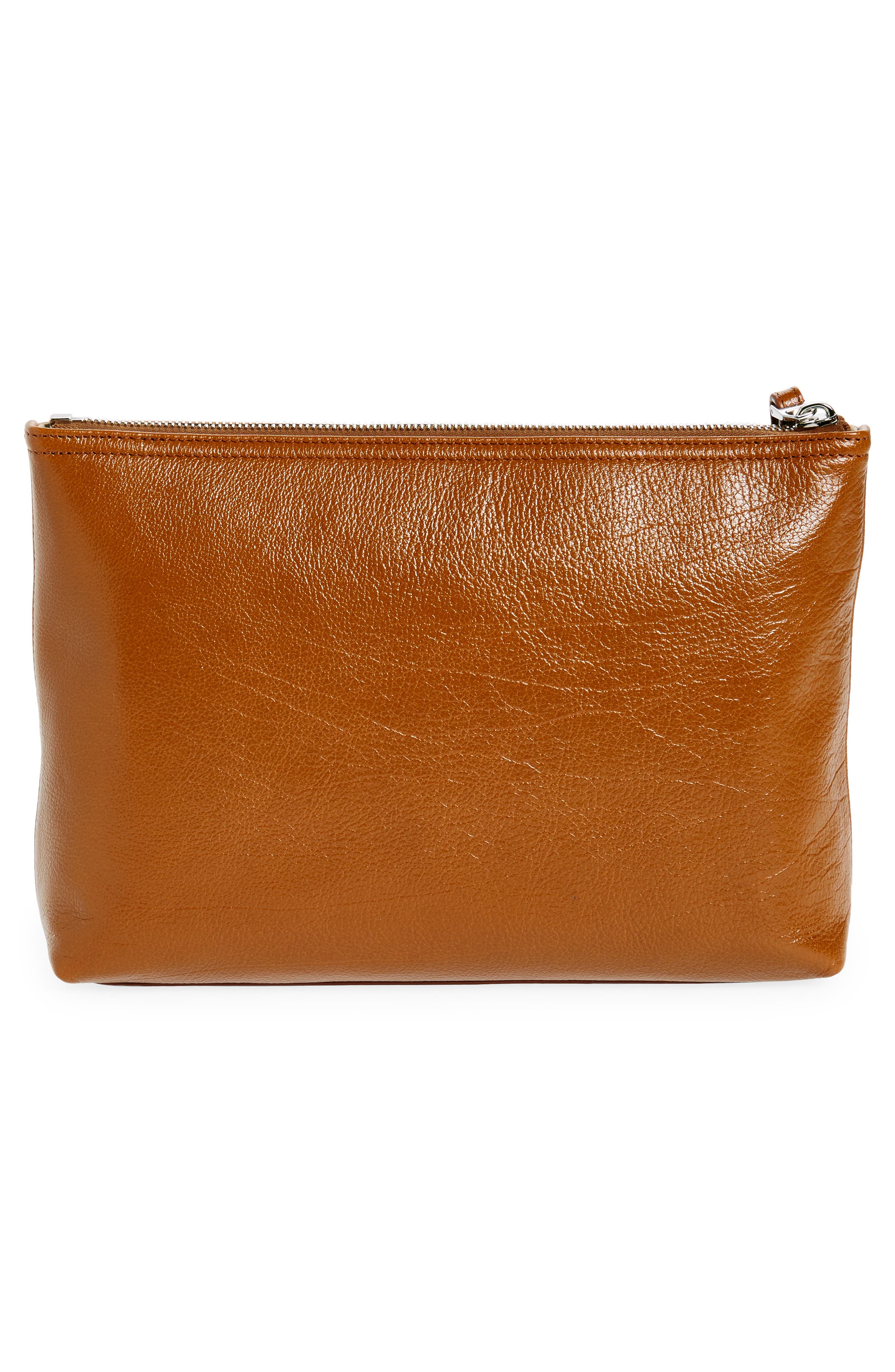 Givenchy Voyou Leather Zip Pouch, Alternate, color, 