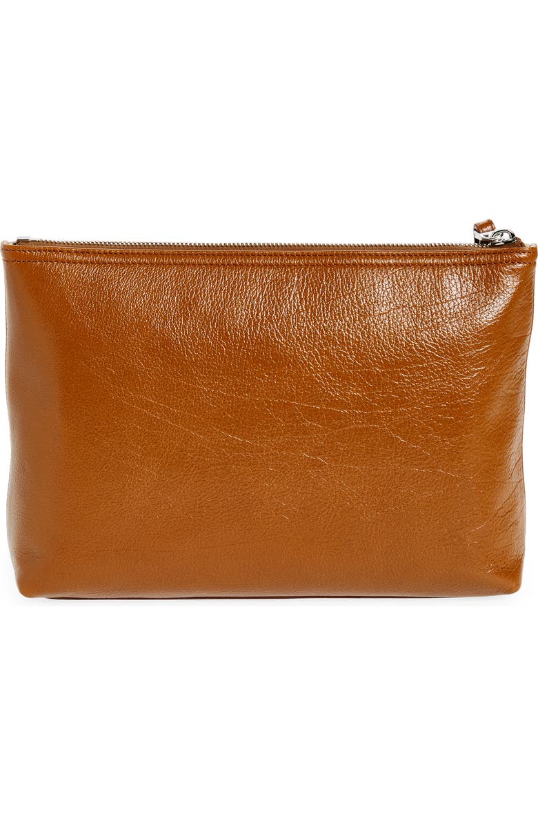 Givenchy Voyou Leather Zip Pouch, Alternate, color,