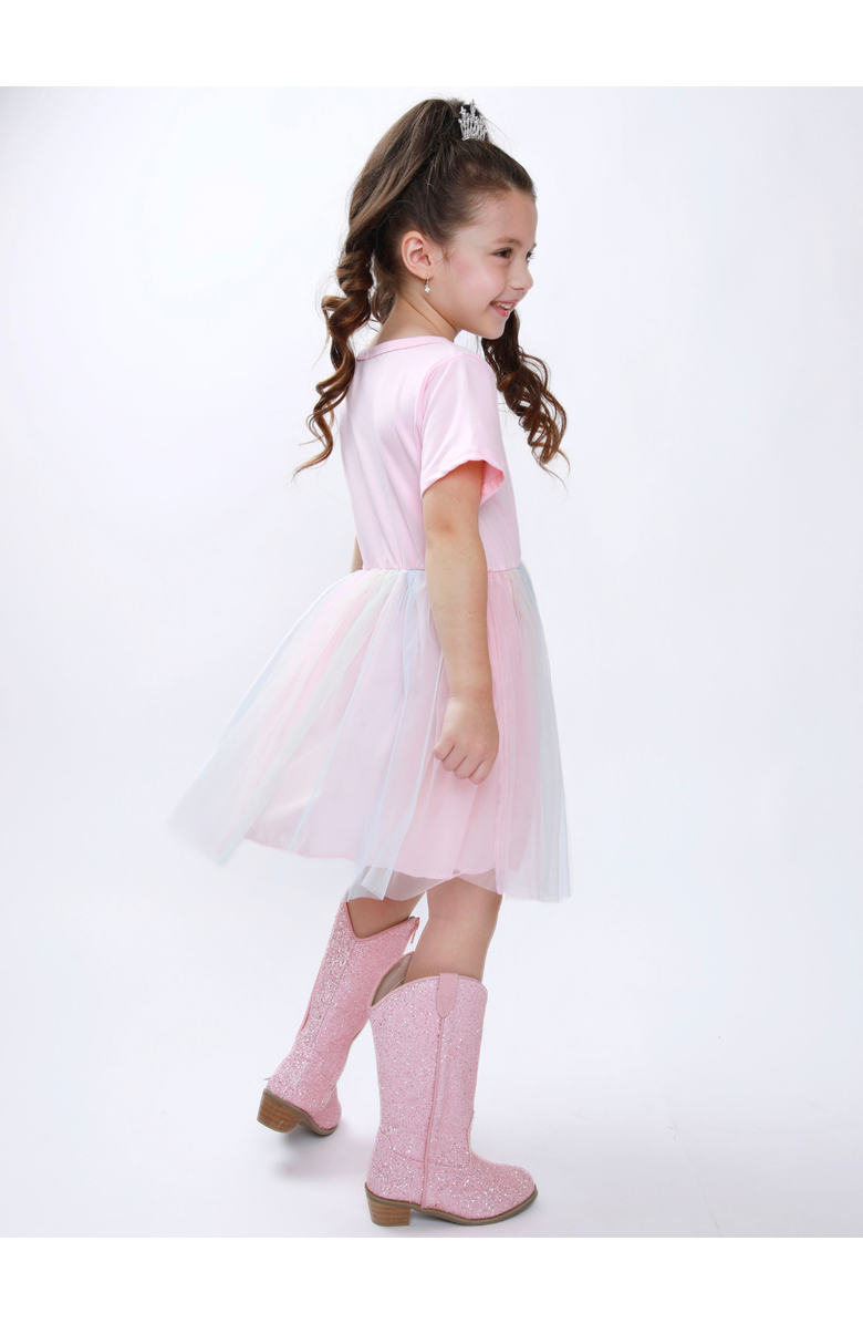 Mia Belle Girls Sweet Wish Birthday Cake Tulle Dress, Alternate, color, Pink