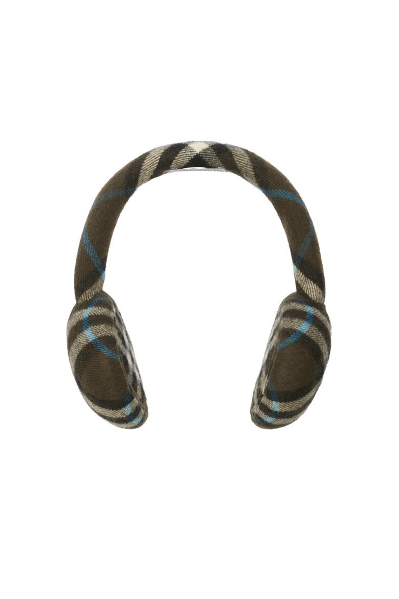 Check Wool Earmuffs, Alternate, color, Snug