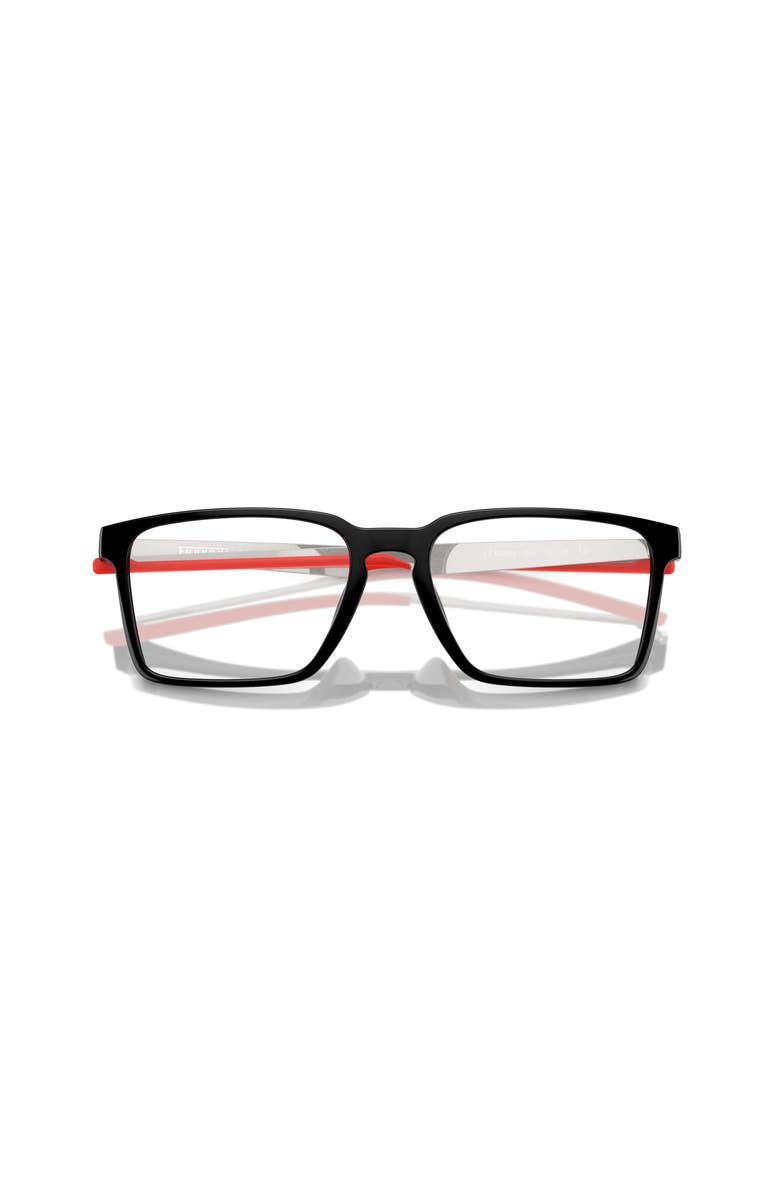Scuderia Ferrari 56mm Rectangle optical glasses, Alternate, color, Black