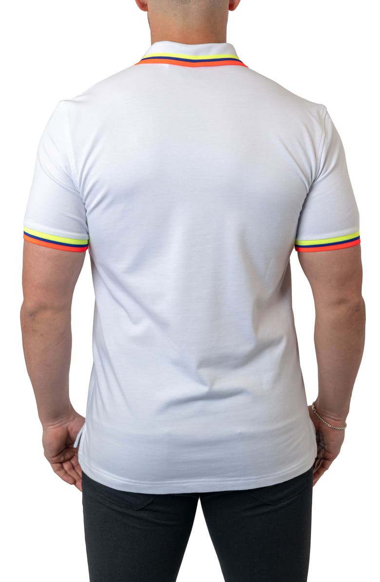 Maceoo Mozart Milano Egyptian Cotton Polo, Alternate, color, White