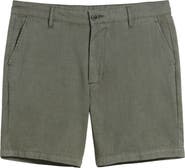 AG Cipher Slim Fit Linen & Cotton Chino Shorts