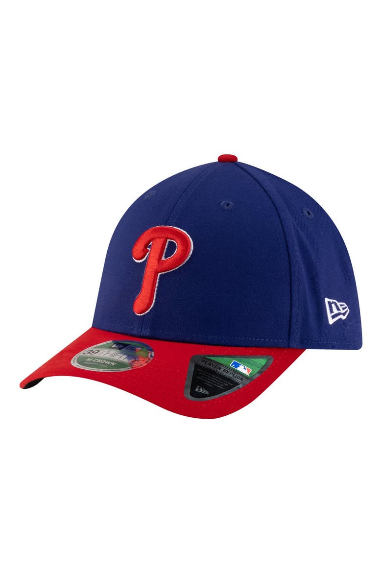 Men's New Era  Royal Philadelphia Phillies Player Replica 39THIRTY M-Crown Flex Hat, Main, color, Royal