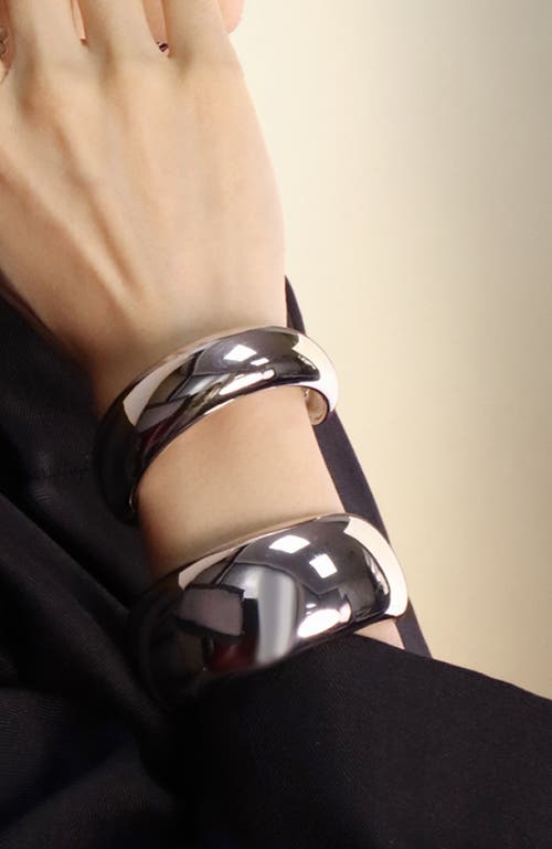 Rc Retro Chic Drop Bangle In Silver