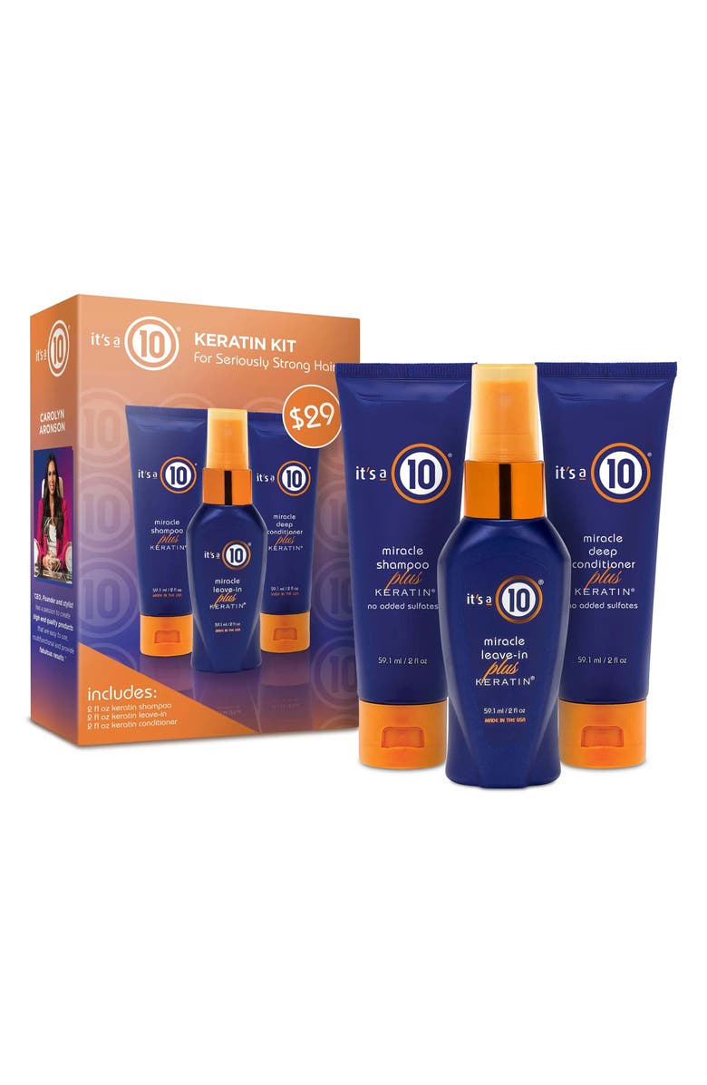 ITS A 10 Miracle Keratin Trial Kit, Main, color, 