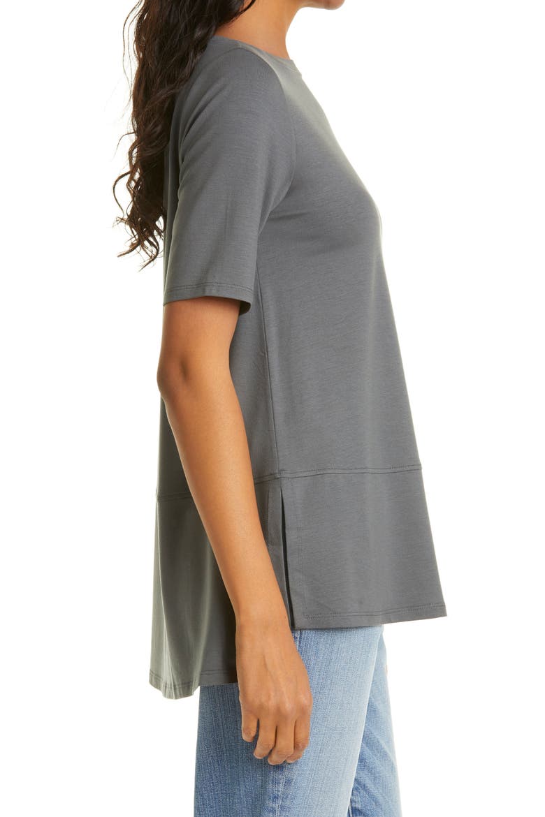 Boatneck Jersey Top, Alternate, color, SLATE