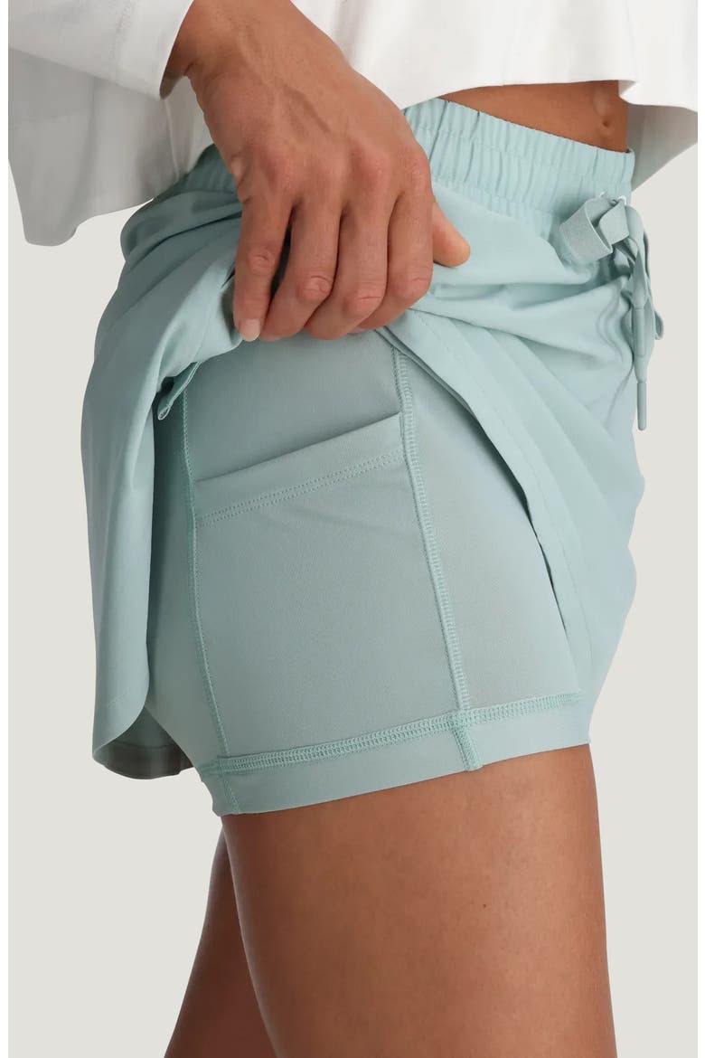 Driftlight Drawstring Miniskirt, Alternate, color, OCEAN MIST