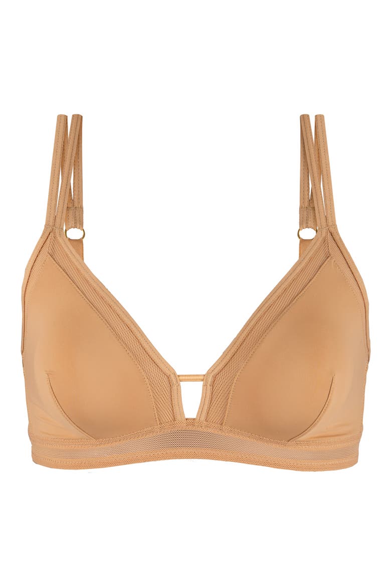 The Mesh Trim Bralette, Alternate, color, WARM OAK