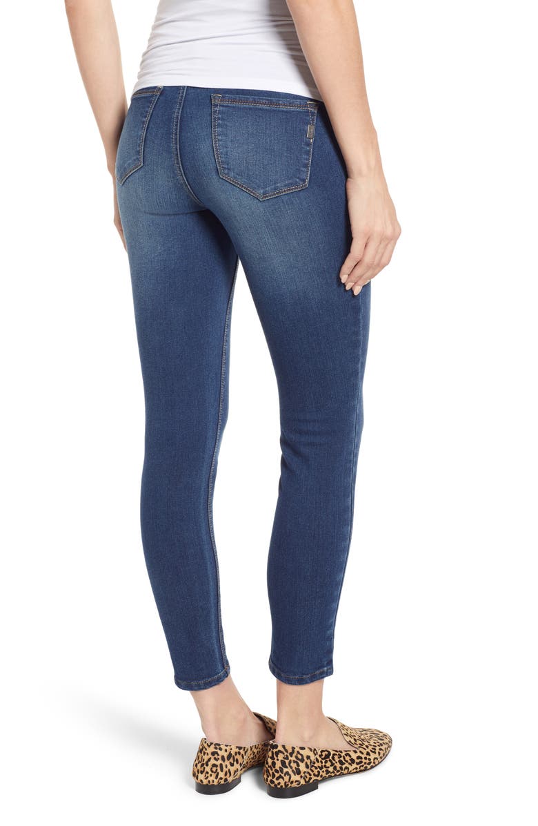 1822 Denim Stretch 360 Ankle Skinny Maternity Jeans, Alternate, color, 