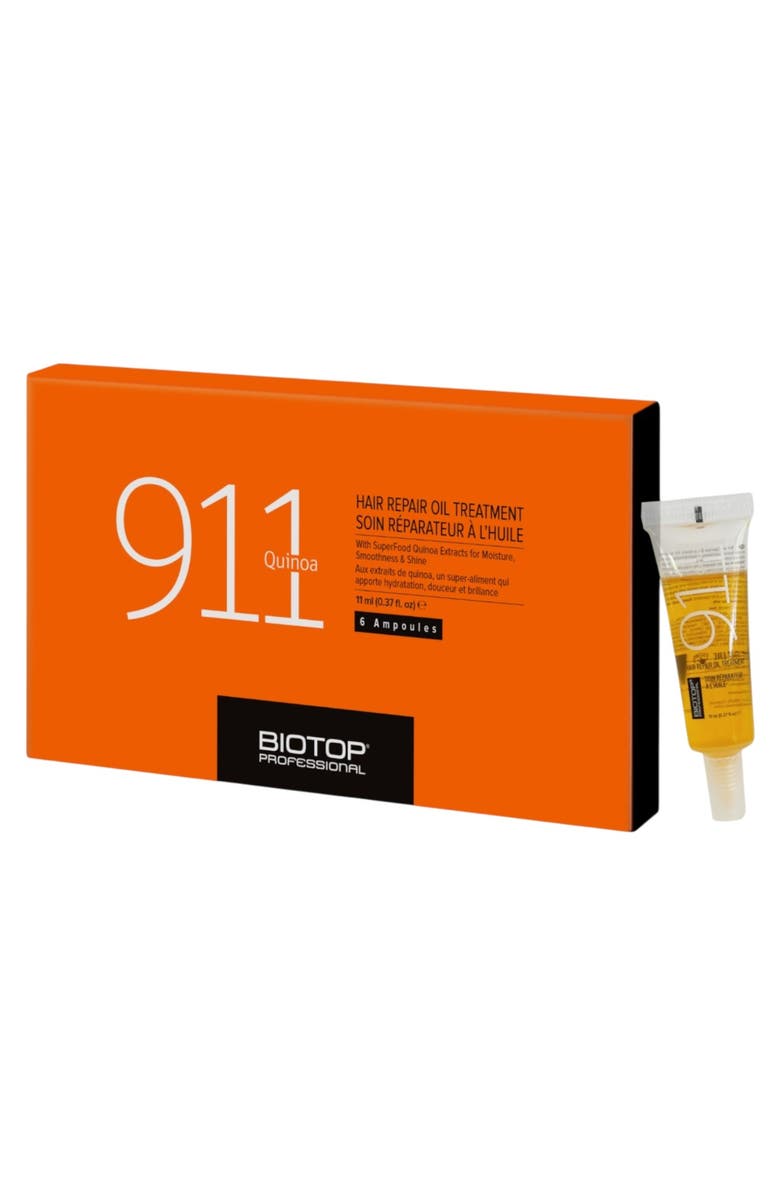 Biotop Professional 911 Quinoa Hair Repair Ampoules, Main, color, 6 X .37Oz