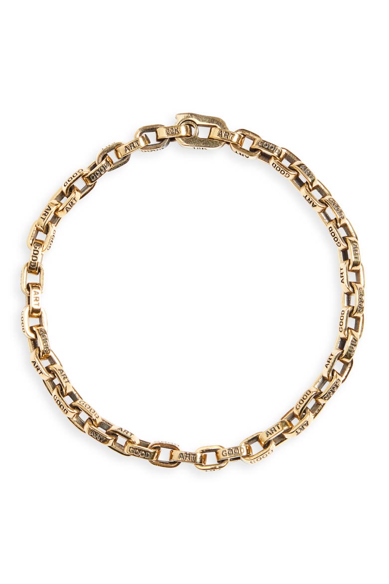 Men's Pequeño a Mano 22K Gold Bracelet, Main, color, YELLOW GOLD