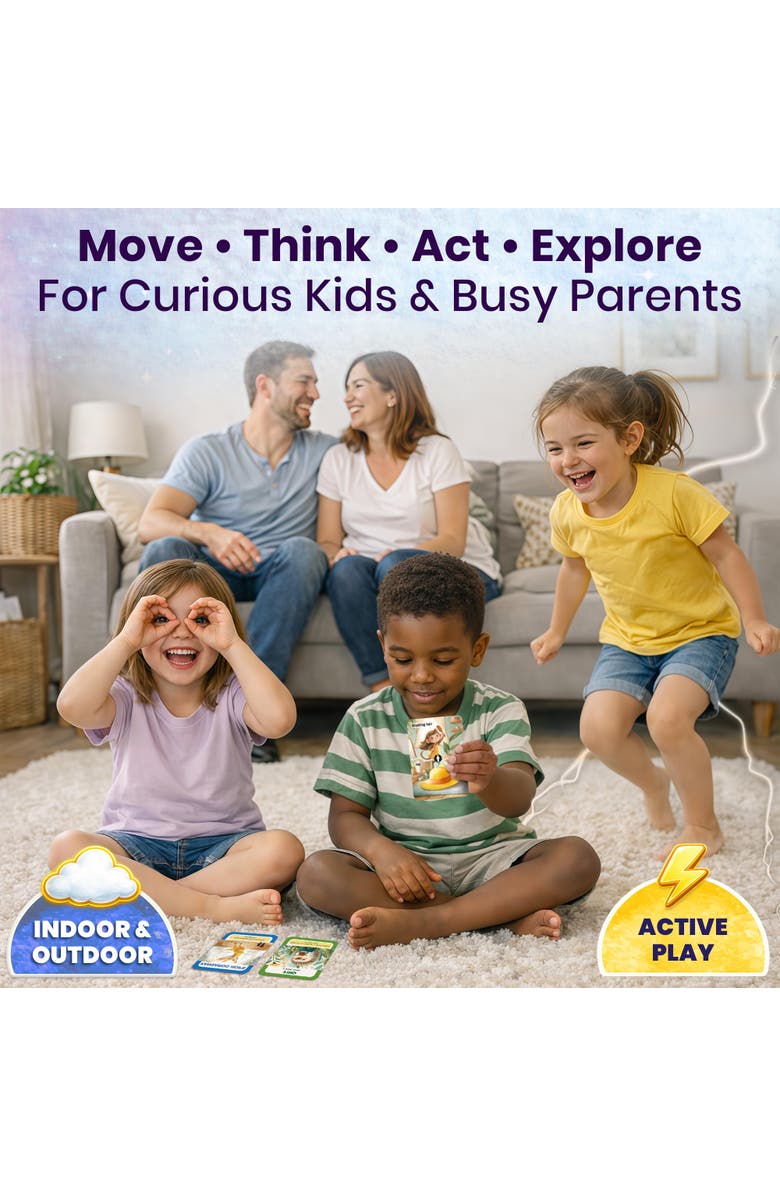 Quokka Kids Card Game Set Ages 4+ - 4 Games in 1 Box, 400 Creative Tasks, Alternate, color, Artistic Set Of 4