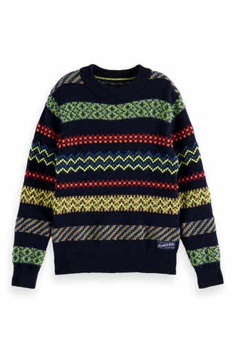 Scotch & Soda Kids' Relaxed Fit Jacquard Sweater