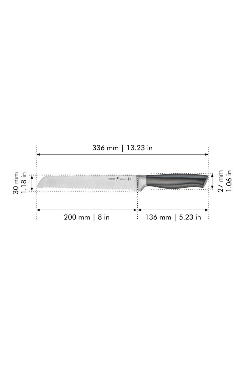 Graphite 8-Inch Serrated Bread Knife, Alternate, color, GRAPHITE