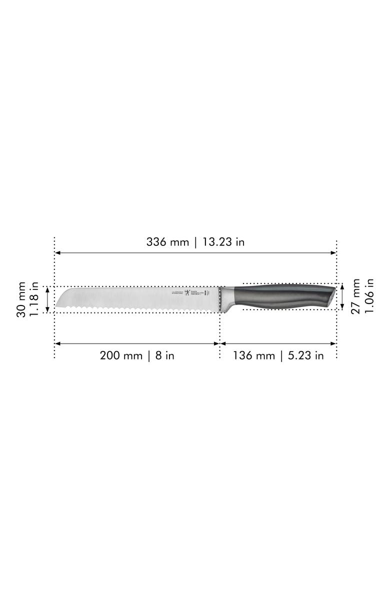 HENCKELS CUTLERY Graphite 8-Inch Serrated Bread Knife, Alternate, color, Graphite
