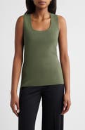 Tahari ASL Scoop Neck Sweater Tank