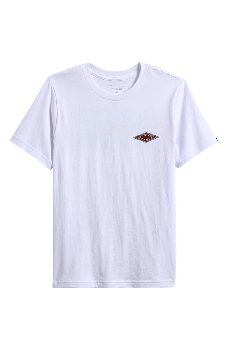 Quiksilver Kids' Fossilized Logo Graphic T-Shirt, Main, color, 