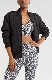 Zella Quilted Aviator Jacket