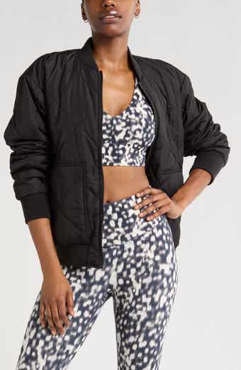Zella Quilted Aviator Jacket