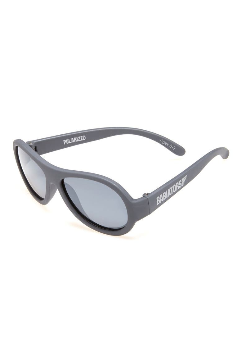 'Junior Babiators' Polarized Sunglasses, Main, color, GREY