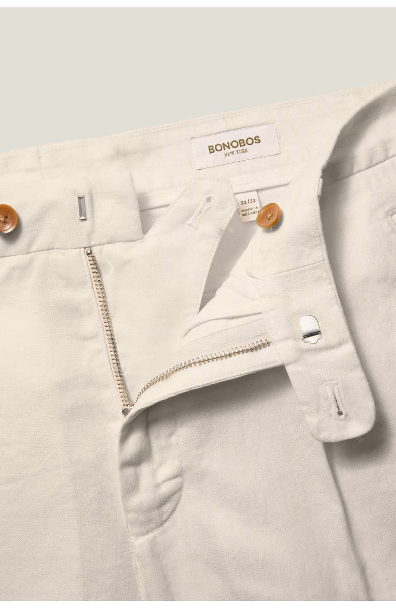 Bonobos Coastal Linen Blend Pants, Alternate, color, Coconut Milk