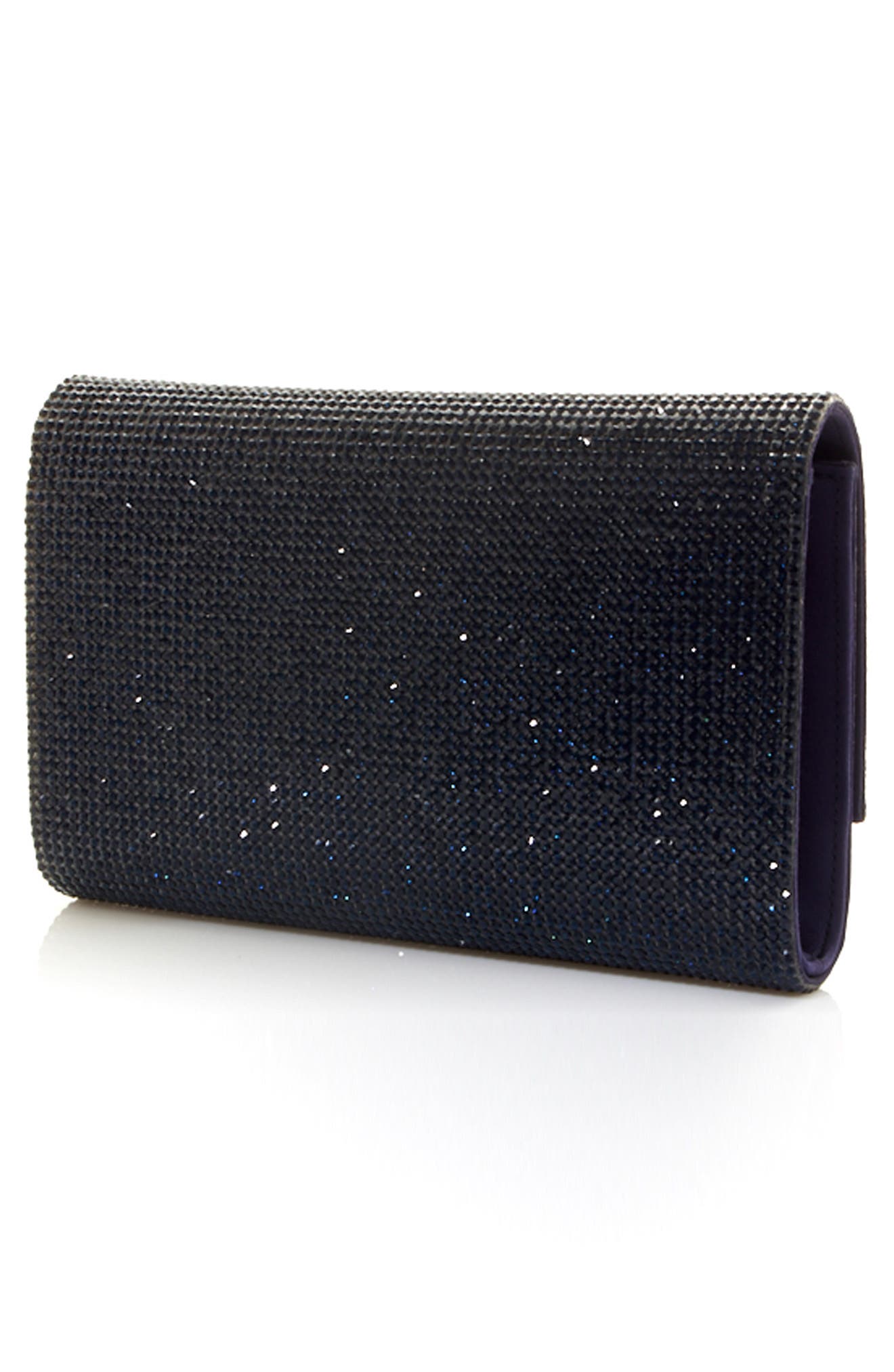 Fizzoni Beaded Clutch, Alternate, color, SILVER NAVY