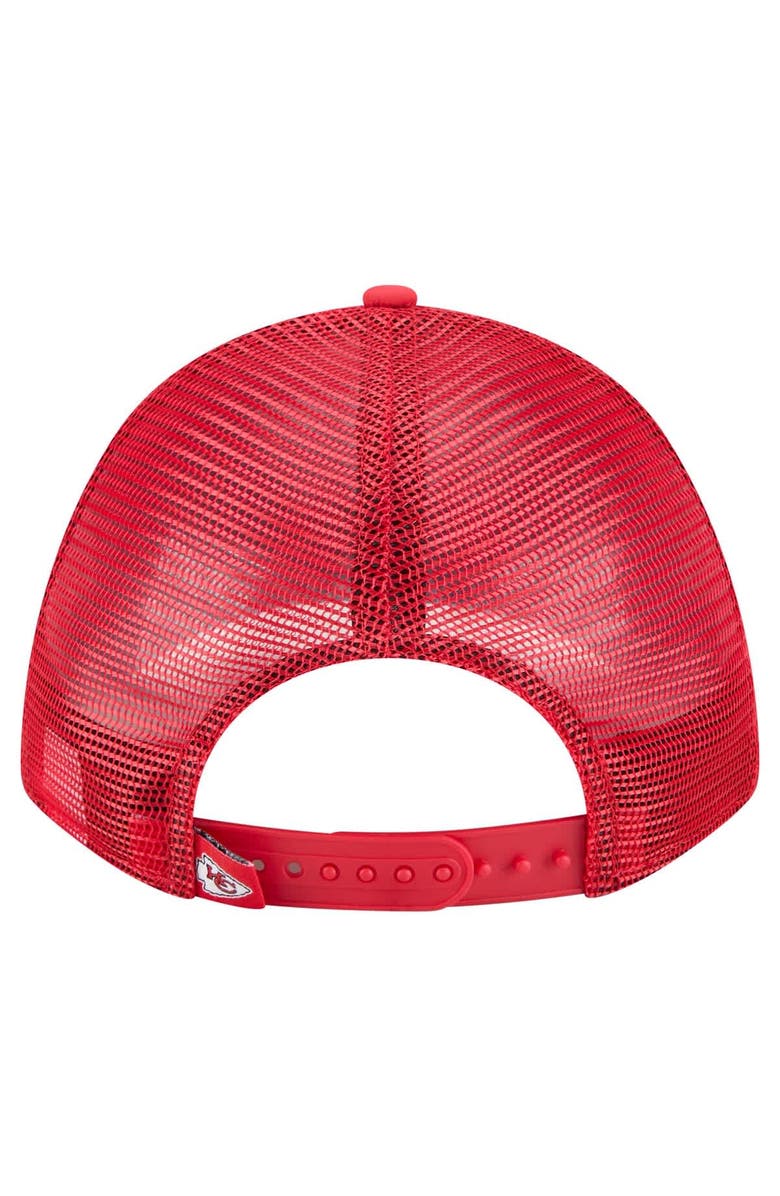 New Era Men's New Era  Red Kansas City Chiefs Active Minimalist M-Crown A-Frame 9FORTY Adjustable Hat, Alternate, color, Red