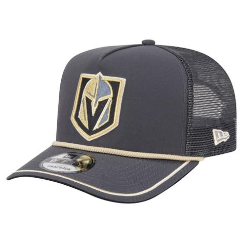 Men's New Era  Gray Vegas Golden Knights Vintage Team Rope A-Frame 9FIFTY Snapback Hat