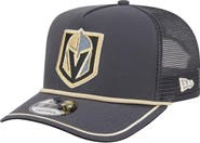 New Era Men's New Era  Gray Vegas Golden Knights Vintage Team Rope A-Frame 9FIFTY Snapback Hat