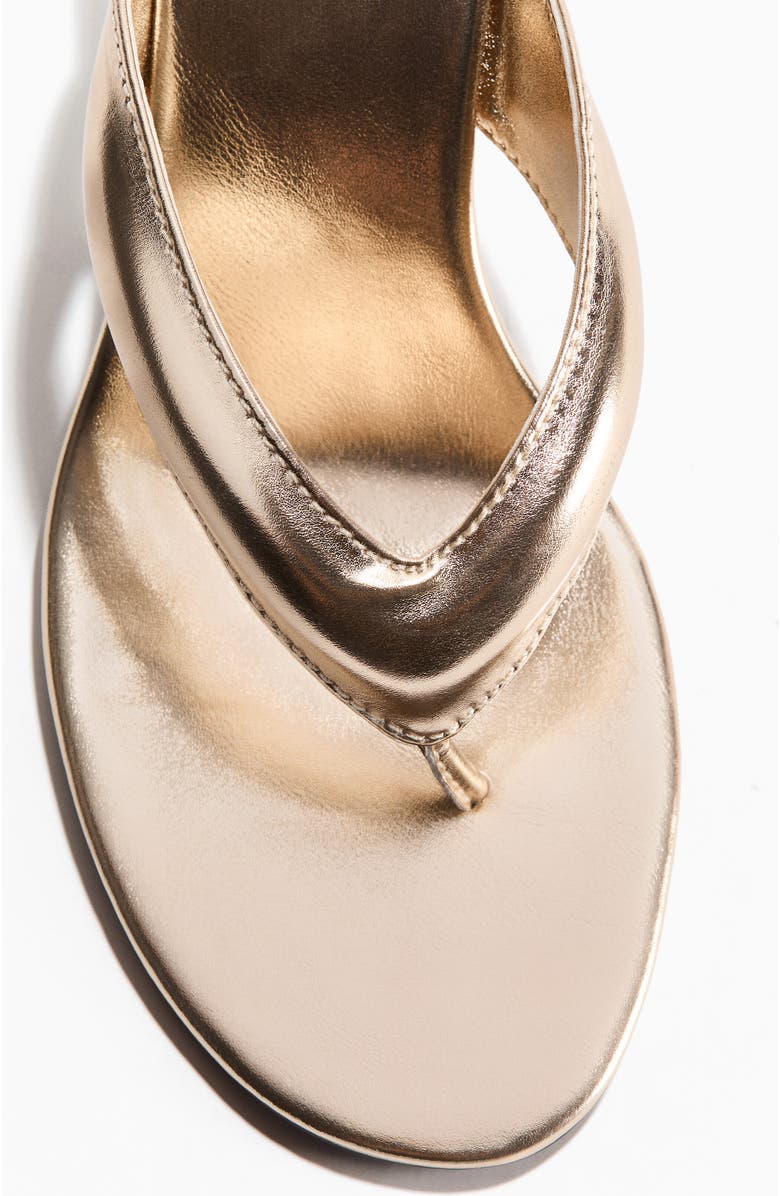 H&M Heeled Sandals, Alternate, color, Gold-Colored