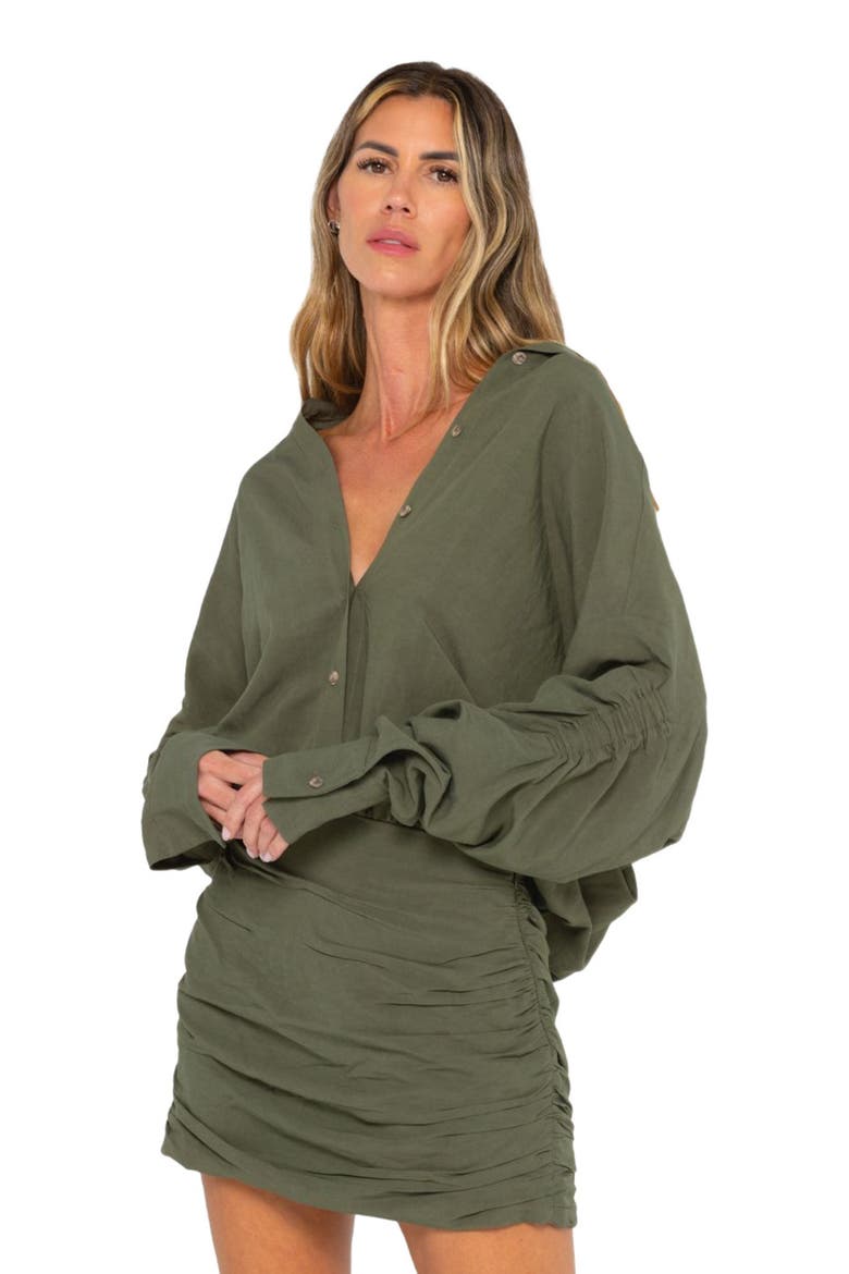 Vivie Dress, Alternate, color, Olive